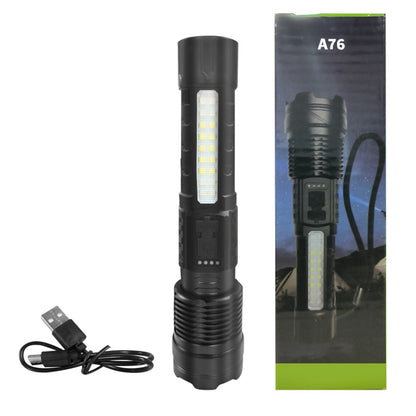 2Pack-USB Rechargeable LED Flashlight Adjustable Focus Camping Hiking Outdoor Flashlight Work Light Logistics - view 6