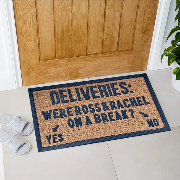 Funny Coir Doormat Hello There Welcome Front Porch Decor Doormat For The Entrance Way Outdoor With Heavy-Duty Non Slip - view 4