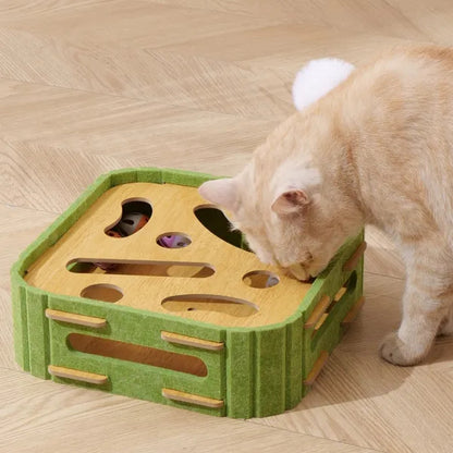 Eco-Friendly Cat Scratcher Toy With Interactive Balls KittenLounge Furniture Protector Multipurpose Cats Play Board - view 2