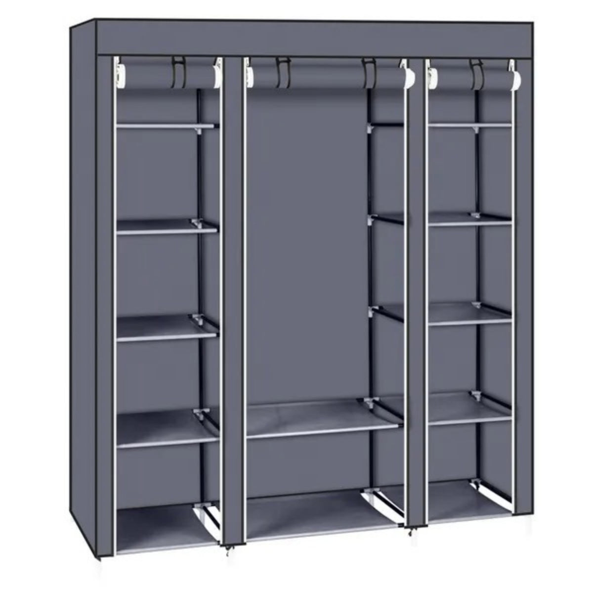 69 Portable Clothes Closet Wardrobe Storage Organizer With Non - view 4