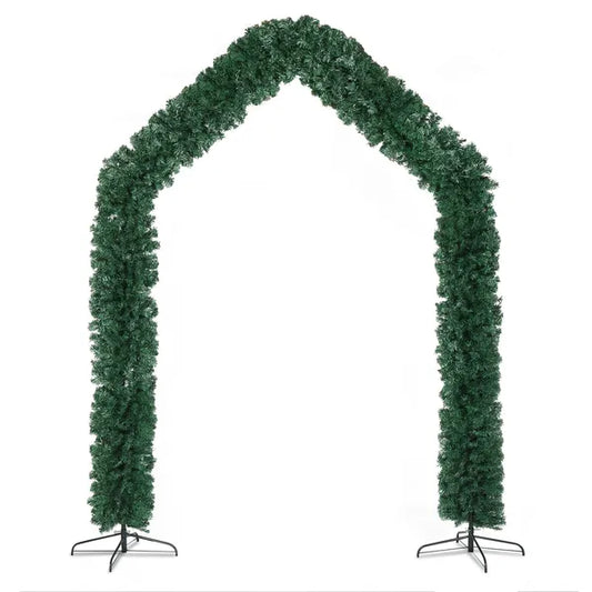 240X40X260cm 1650 Branches PVC Christmas Arch Holiday Arch Decoration Green