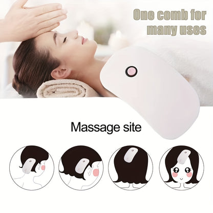 Portable Beauty Tool Scalp Comb, Electric Massage Comb, Body Relaxing High-Frequency Vibration Head Massager - view 3