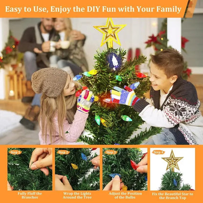 Solar Christmas Pathway Lights For Outdoor Decorations,Outside Christmas Tree Stake Lights