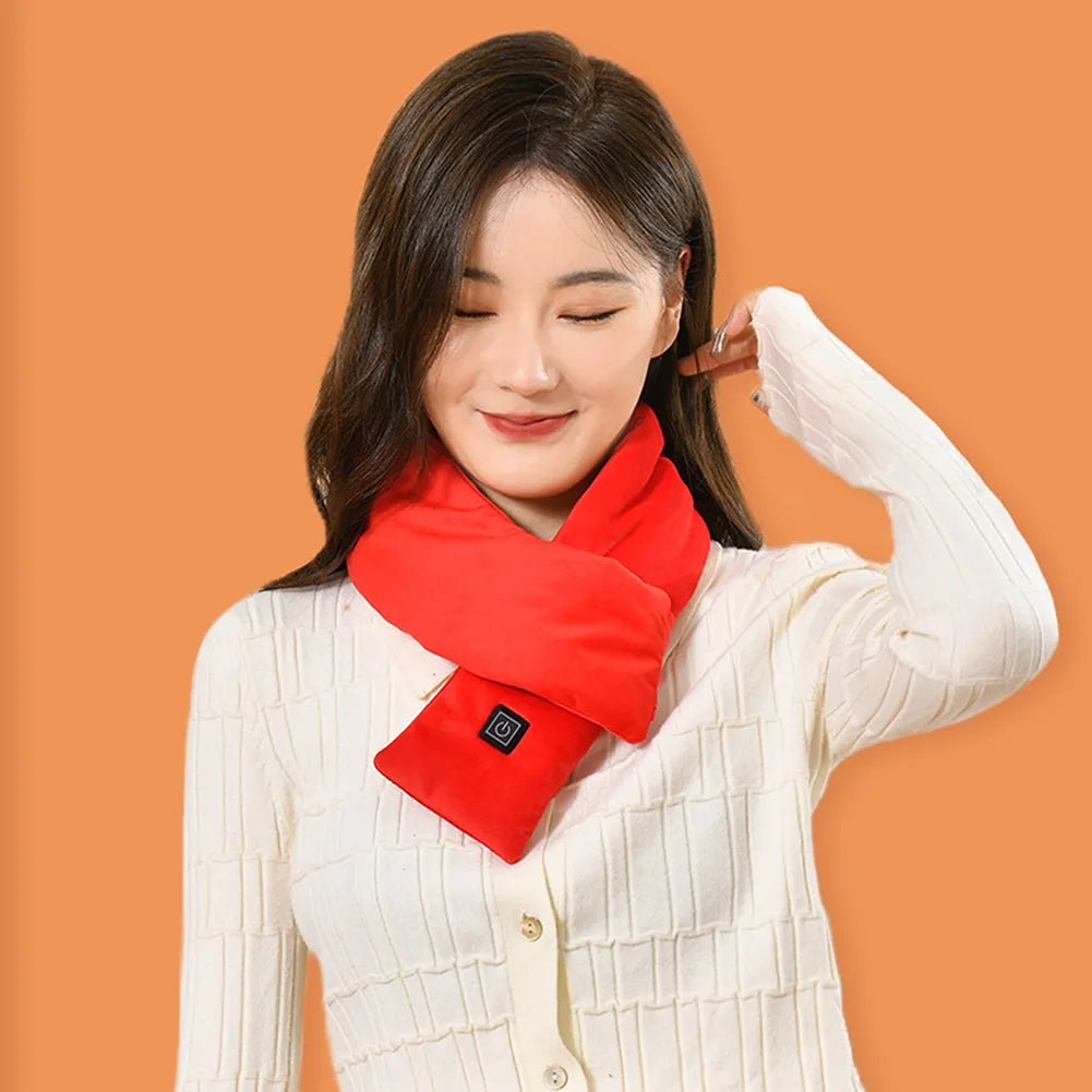 USB Women Men Heating Scarf Temperature Scarf 3 Gears Adjustable USB Charging Heat Control Neck Warmer For Cycling - view 6