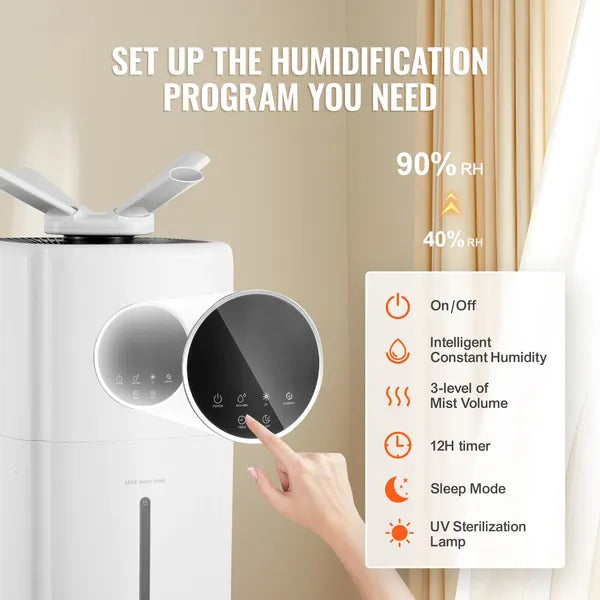 VEVOR Commercial Humidifier, 5.5 Gal 21L 40.6 Oz H Cool Mist Output - view 6