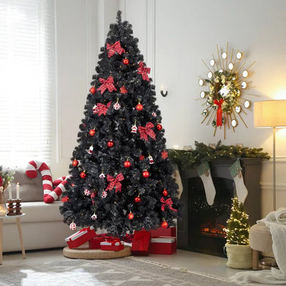 7.5 FT Artificial Christmas Tree With DIY 350 Warm White LED Lights - view 5