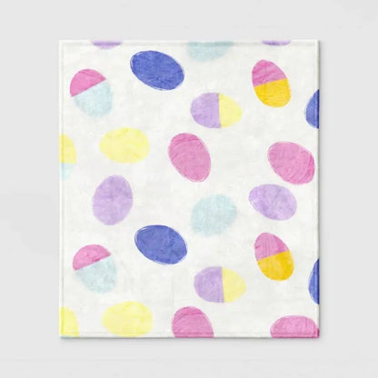 Easter Eggs Printed Plush Throw Blanket - view 2