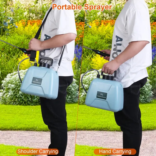5L/1.3Gallon Electric Plant Sprayer Telescopic Rechargeable Garden Sprayer Automatic Handheld Sprayer With 3 Spray - view 5