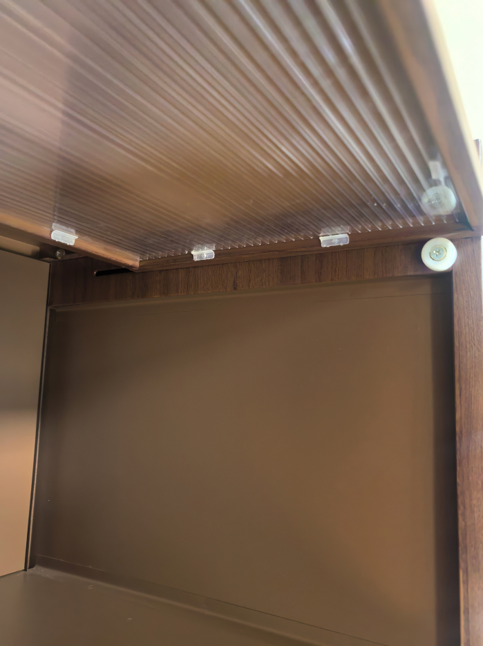 57'' Tall Metal 4 Flip Doors Cabinet, With Ample Storage Space For Bedroom, Office, Living Room, Hallway - view 5