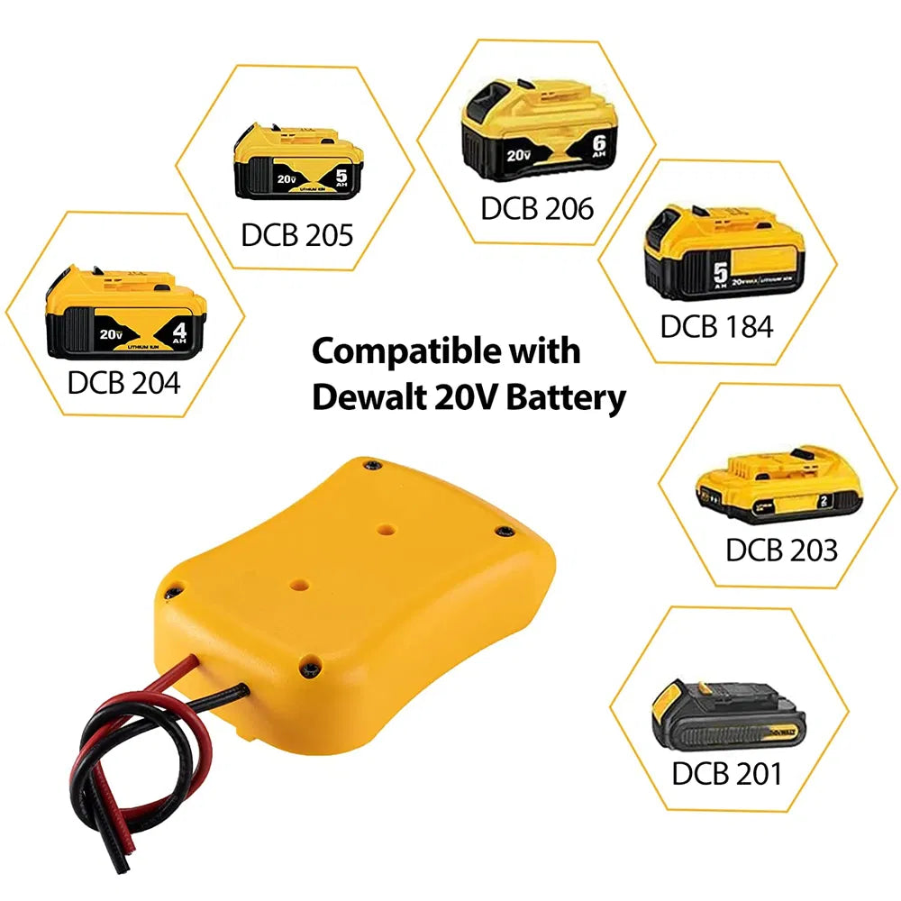Power Connector DIY Battery Adapter Holder Dock For DeWalt 18V/20V Max Battery - view 5