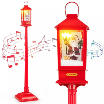 Christmas Streetlights With Music And Detachable Snowball Lights