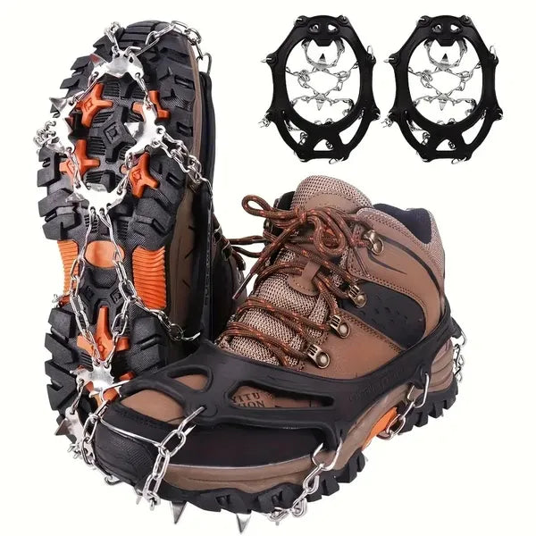 Universal Anti-slip Grip Spikes, Upgraded Universal Anti-slip Spikes For Ice Skates And Boots, With 19 Steel Spikes