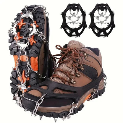 Universal Anti-slip Grip Spikes, Upgraded Universal Anti-slip Spikes For Ice Skates And Boots, With 19 Steel Spikes