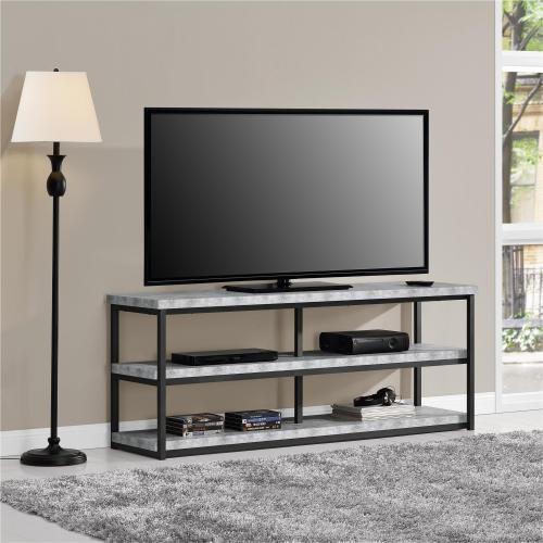 Ashlar TV Stand For TVs Up To, Light Concrete
