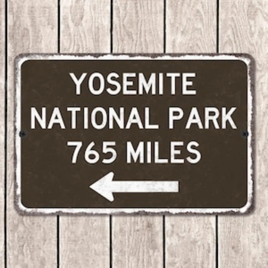 Yosemite National Park Customized Distance Sign Personalized Souvenir Metal Vintage Road Sign Replica Wall Decor - view 5