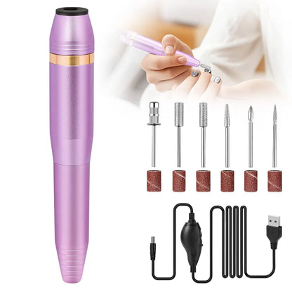 Portable Electric Nail Drill, Professional Nail File Kit For Acrylic, Gel Nails - view 2