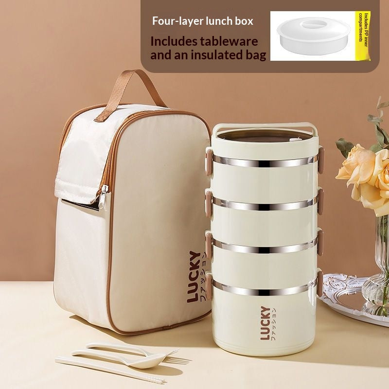 Stainless Steel Bento Box Compartmentalized Lunch Box - view 6