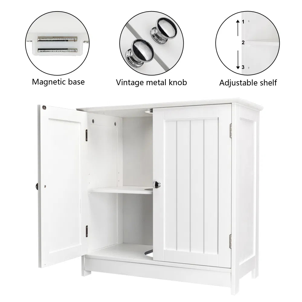 Storage Furniture Bathroom Sink Cabinet White - view 7