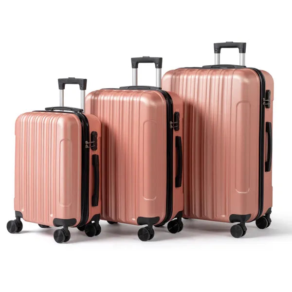 Three-in-one Textured Matte Finish, Non-TSA Lock, 28-inch Detachable Wheels, ABS Trolley Case, 20in, 24in, 28in ABS - view 6