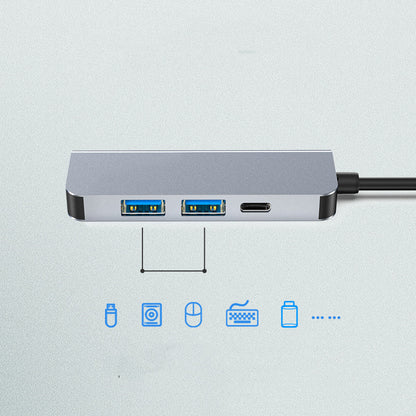 New Type-C Docking Station USB C Hub PD Fast Charging Four In One Hub 4K - view 4