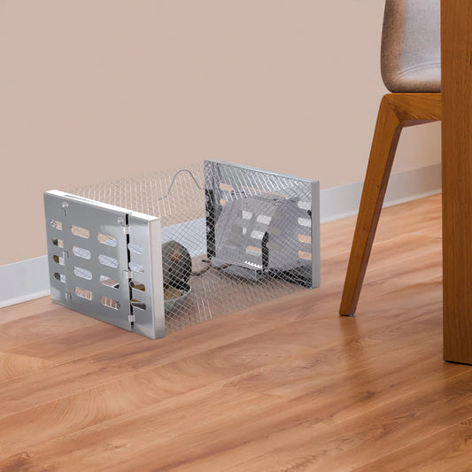2Pcs Humane Rat Trap Catch and Release Live Mouse Cage Traps with Automatic Continuous Cycle Trapping for Chipmunk - view 2