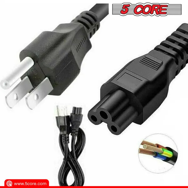 5Core AC Power Cord 6Ft 3 Prong US Male To Female Extension Adapter 18AWG 10A 7A 125V - view 2