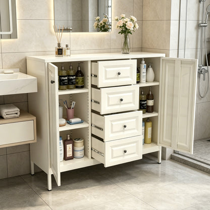 40.16'' Storage Sideboard Buffet Cabinet, Freestanding Accent Cabinet With 4 Drawers & 2 Doors - view 9