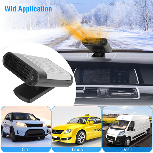 24V Car Truck Heater -200W Fast Heating & Fan Mode, 360° Adjustable - view 5