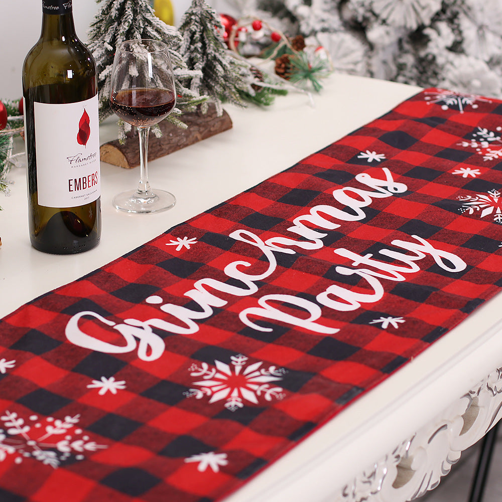 Christmas Table Runner Restaurant And Tea Table Table Decorations - view 6