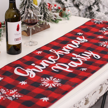 Christmas Table Runner Restaurant And Tea Table Table Decorations - view 6