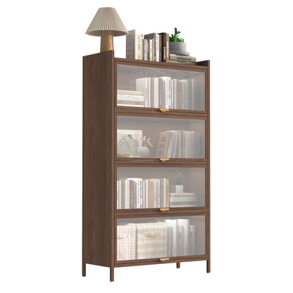 57'' Tall Metal 4 Flip Doors Cabinet, With Ample Storage Space For Bedroom, Office, Living Room, Hallway - view 8