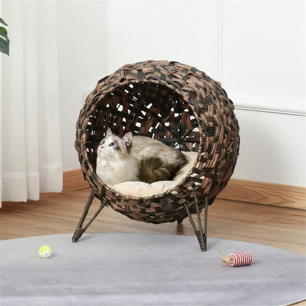 Cat Bed/Cat House -Brown - view 6