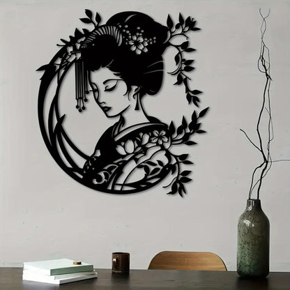 Vintage Japanese Zen Garden Iron Wall Art For Porch Yard Patio Living Room Bedroom Office Decor - view 5