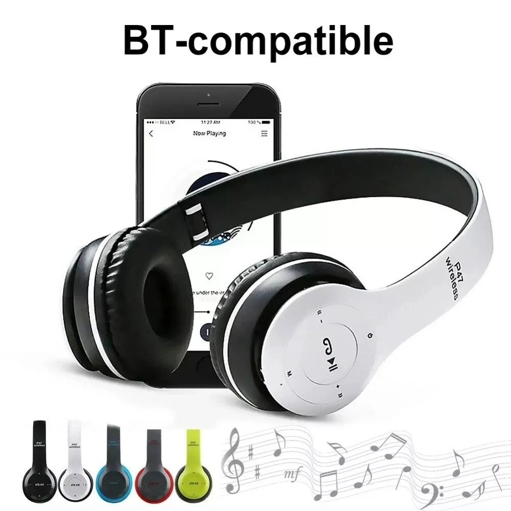 Audífonos Bluetooth over-ear con radio FM