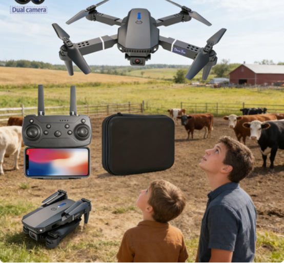 Drone Pro Foldable Dual-Camera Drone With Remote Controller & Carrying Case | HD FPV Quadcopter For Adults & Teens - view 4