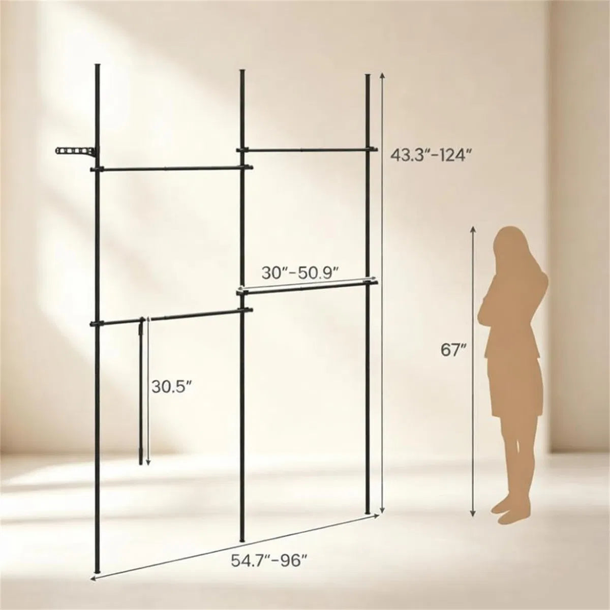 Clothing Supplies with Non-Slip 102.5 Inches - view 7