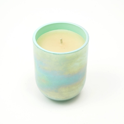 Pastel Glow Scented Wax Candle Blue Elegant & Aromatic Candle For Home & Office Soothing Fragrance & Long-Lasting Burn