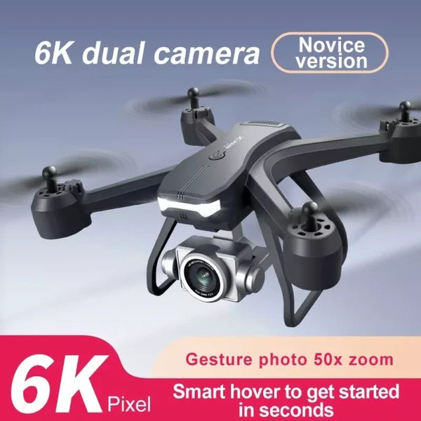 2026 Professional Drone 6K HD Dual Camera Wifi FPV Portable RC Quadcopter 2 BATTERY - view 6
