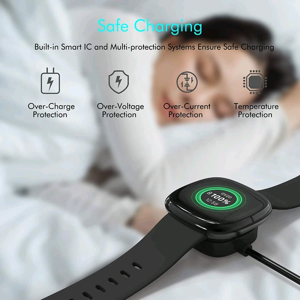 Wireless Charger For Sense Versa 3 4 Watch USB Fast Charging Dock Cable - view 5