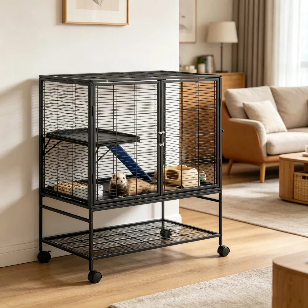 Animal Cage with Non-Slip and Easy to Clean for Outdoor