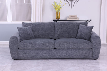Modern Minimalist Comfortable Fabric GREY Sofa - view 5