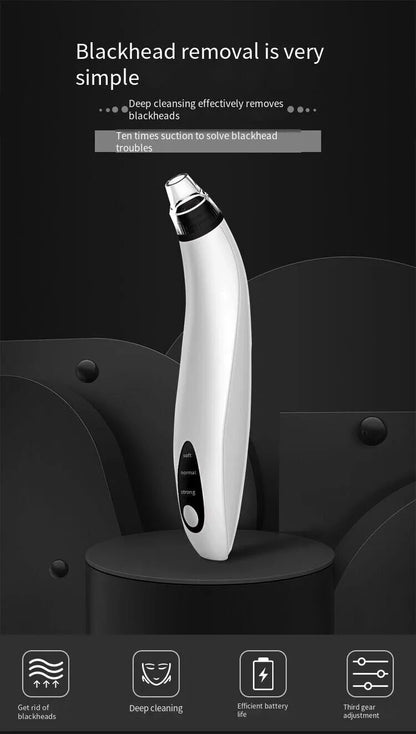 Electric Blackhead Remover Cleaner Face Diamond Pore Vacuum Suction White Heads - view 7
