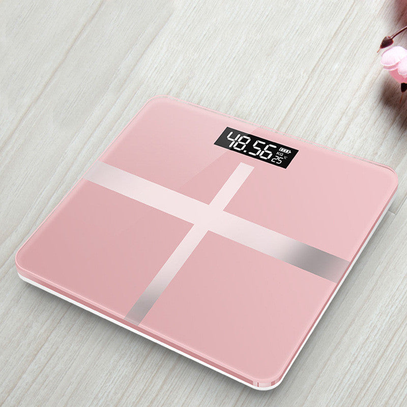 Mrosaa Bathroom Floor Body Scale Glass Smart Electronic Scales USB Charging LCD Display Body Weighing Digital Weight - view 4