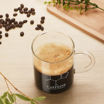1 PCS Transparent Tape With High Borosilicate Glass Cup, Coffee Cup, Coffee Sharing Cup With Scale Identification - view 3