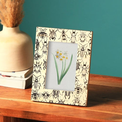Decorative White Bone Table Top Photo Frame Picture Frame