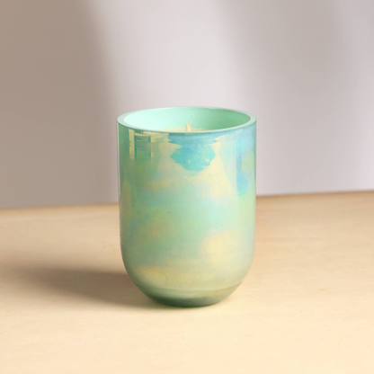 Pastel Glow Scented Wax Candle Blue Elegant & Aromatic Candle For Home & Office Soothing Fragrance & Long-Lasting Burn - view 5