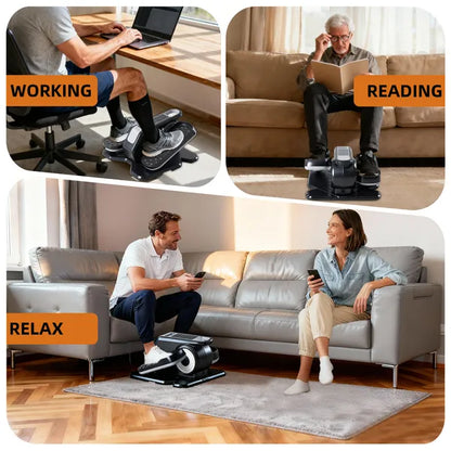Compact Under-Desk Elliptical - Quiet Mini Pedal Exerciser With Adjustable Speed And LED Display - view 6