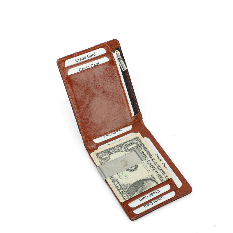 RFID Men's First Layer Leather Wallet - view 2