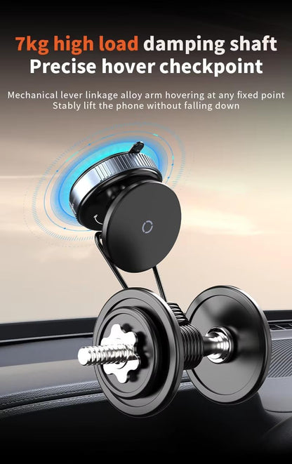K009 Vacuum Suction Phone Mount For Car Wireless Stand Magnetic Phone Holder For Car Black Rotation Magnetic Car Cell - view 3