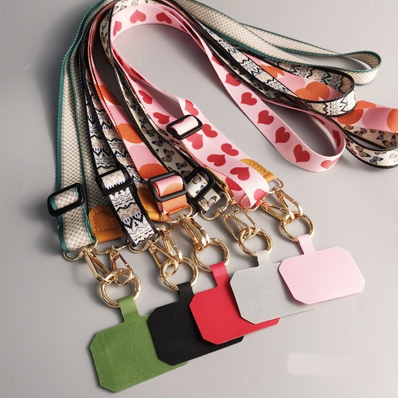 Mobile Phone Lanyard Crossbody Bag Solid Color Long Braces Detachable Multi-purpose Strap Rope - view 2